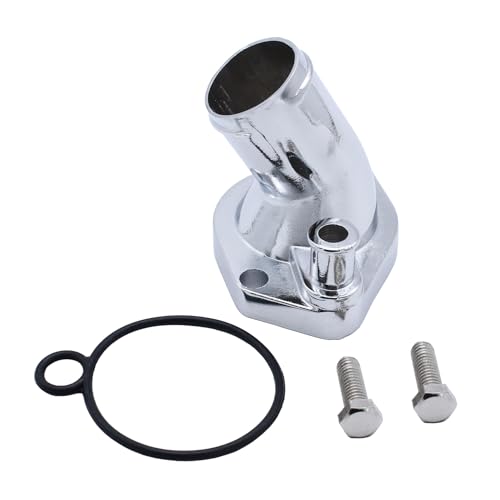 SBF Polished 45° Chrome Thermostat Housing