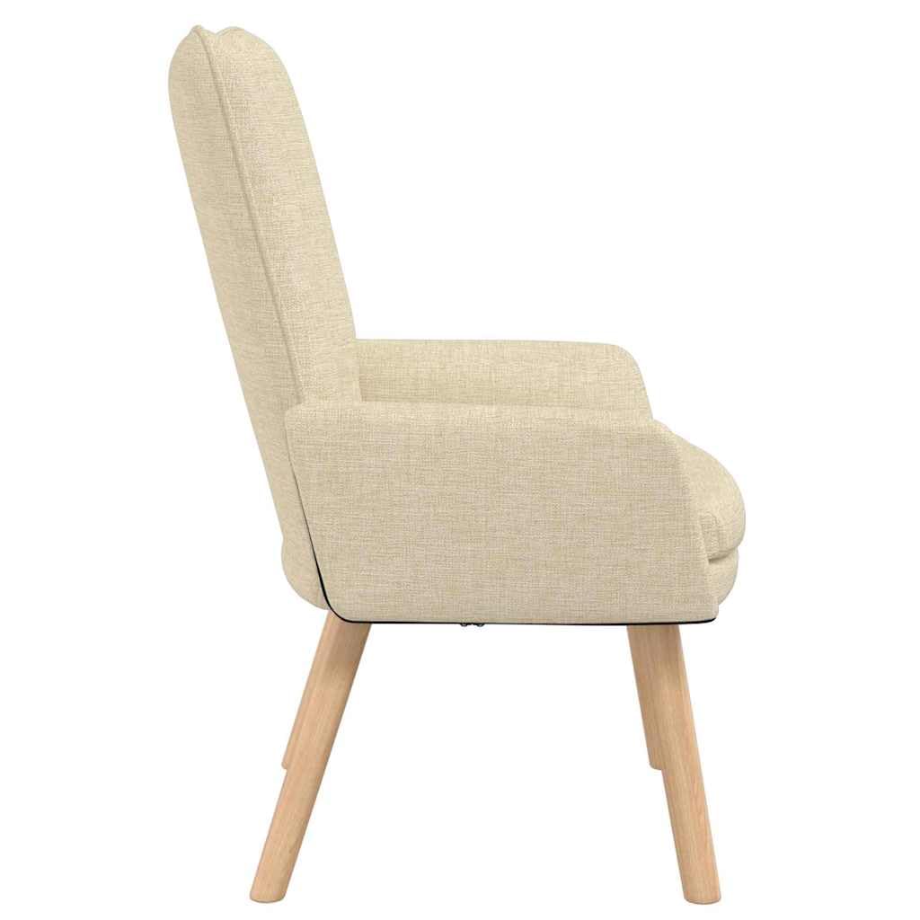 Poltrona relax imbottita, 63 x 67 x 94 cm, tessuto e compensato, gambe in legno di caucciù, per soggiorno, camera da letto e ufficio, tranquillità e comfort