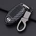 ontto Coque de protection pour clé télécommande Nissan Qashqai Pulsar March 370Z Micra Juke Note Tiida Leaf en plastique noir carbone