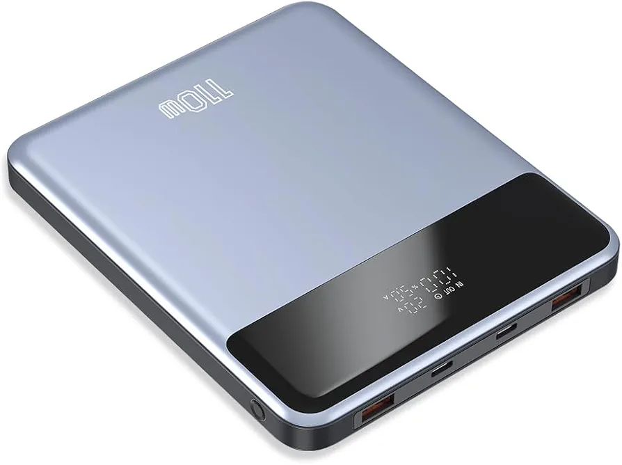 Batterie Externe 30000mAh · 4 appareils simultanés · Charge Rapide PD110W · Ports Type-C/USB-A · Écran LCD · PSE certifié · Powerbank d’Urgence（Noir） : Amazon.fr: High-Tech