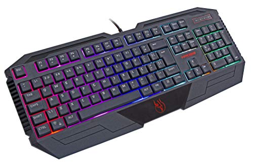 Teclado Gamer Lightning, Com Fio,Membrana LED, KE-KG100