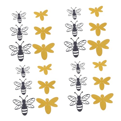 SUPVOX Stickers Decorativos de Abejas 3D, Pack 12