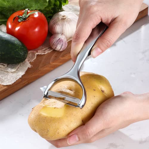 Nilehome Vegetable Peeler, Potato Peelers For Kitchen Apple, Veggie, Fruit, Potatoes, Carrot Peeler Stainless Steel Potato Peeler Hand(2Pcs) #TOP3