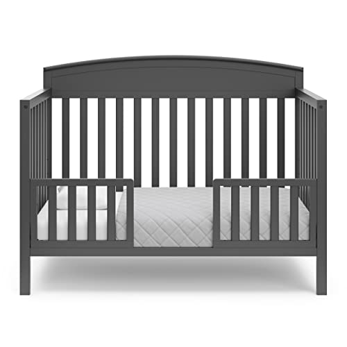 Graco Benton 5-In-1 Convertible Crib (Gray) – Greenguard Gold Certified, Converts From Baby Crib To Toddler Bed, Daybed And Full-Size Bed, Fits Standard Full-Size Crib Mattress #TOP7