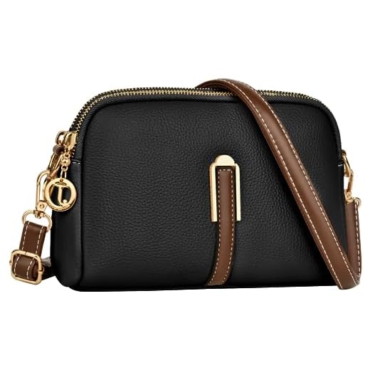 Los bolsos más bonitos para primavera 3 TEUEN Bolso Bandolera Mujer Pequeño de Suave Cuero PU, Bolsos Mujer Bandolera para Movil Bandolera Pequeña Mujer con Cremallera y Correa Ajustable Regalos de San Valentín y Navidad