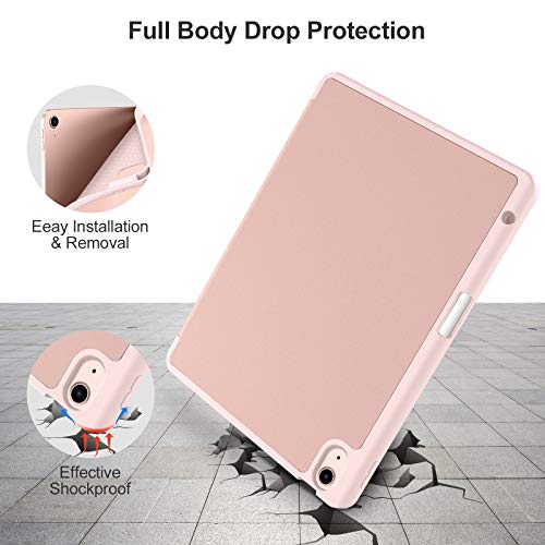 Image of Akkerds for iPad Air 11 Inch Case M4 /M3 /M2, Air 5th /4th Gen 10.9, Rosepink