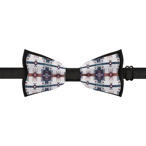 GoasNei Native American Pattern Bow Tie for Men Adjustable Necktie Funny Tie Neck Ties for Weddings Party