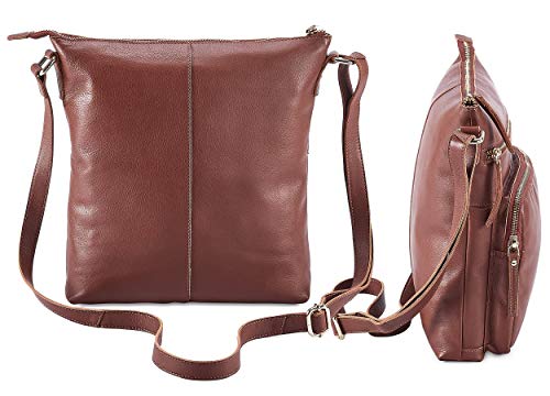 Real Leather Crossbody Bags Purses for Women Shoulder Handbags Crossover Handmade Stylish Trendy Pocketbook3