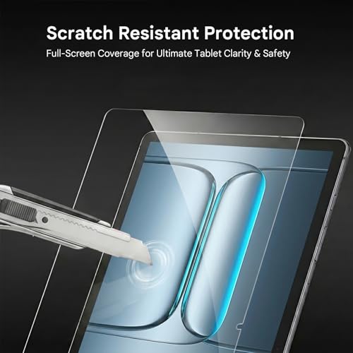 Image of HUMBLE Tempered Glass for OnePlus Pad Lite 11 Inch Tablet | 9H Hardness | HD Clear | Bubble Free | Anti Scratch | Case Friendly Fit | Smooth Touch Response | Oleophobic Coating | Easy Installation