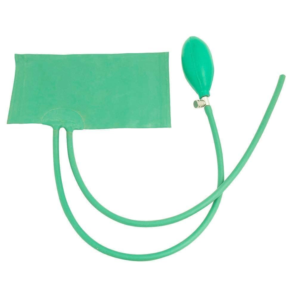 bp cuff set - manual blood pressure monitor cuff with hand pump bulb & valve - universal 2-tube system for all brands - durable medical grade material (armlet with bulb metal valve)