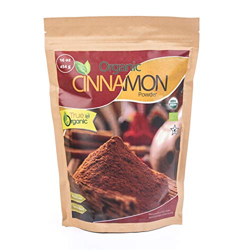 True Organic Ceylon Cinnamon Powder ( Ground ) 16 Oz - USDA Certified , Pure Ceylon Premium Quality