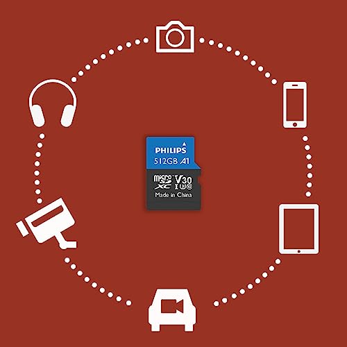 philips carte memoire microsdxc class 10 uhs i u3 - vue 8