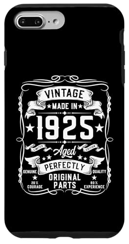 Vintage 1925 100 Year Old Gifts for Men 100yr 100th Birthday X}zP[X iPhone 7 Plus/8 Plus p