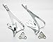2X Calapies de Acero Cromado Plata Compatible con Pedal Shimano Bicicleta 2907