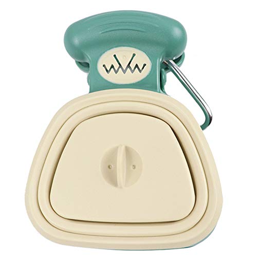 Ulalaza Chien Pooper Scooper Portable Pet Scoop Déchets Ramasser Clean-Up Pliable Nettoyant Sanitaire Extensible avec Distributeur de Sacs pour Chiens Animaux...