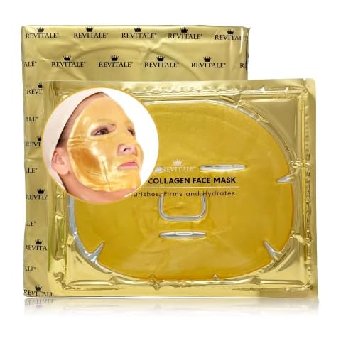 Revitale 24K Gold Face Mask - Enriched with Collagen (10 Pack) Cover
