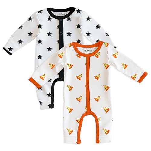 Image of Kidbea Organic Cotton Full Sleeve Baby Rompers | Soft, Cute Printed Romper for Baby Boy & Baby Girl Playwear