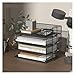 Stackable Paper Tray Desktop Organizer, 4-Tier Metal Mesh Letter Organizers for School Office Multi-Functional Desktop Storage(4-Tier White-SK)