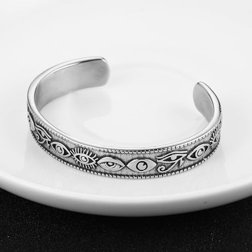 Pulsera brazalete HZMAN para hombre en acero inoxidable miniatura 4