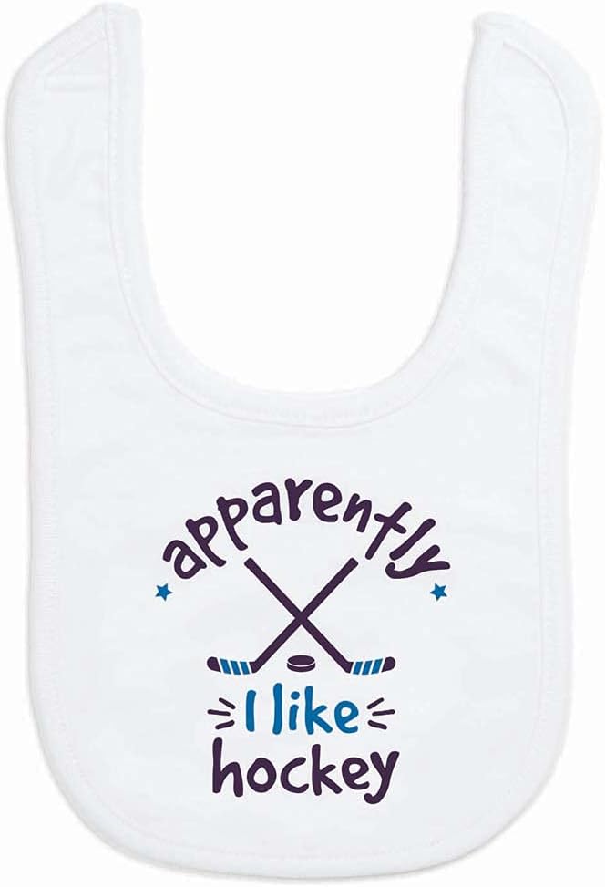 ChalkTalkSPORTS Hockey Baby Bib - Soft Microfiber Infant Bib - Hockey Baby Gift - Multiple Designs