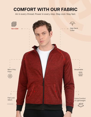 Image of Scott International Jackets for Men | Winter wear | Men's Polyester Full Sleeve Zip with Pocket | Men Jackets