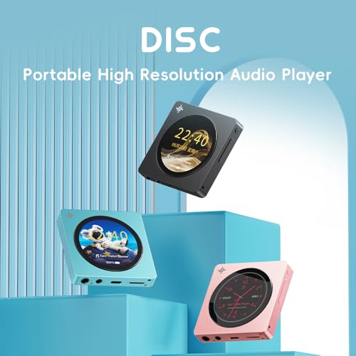 Baladeur Bluetooth 5.4 LDAC FIIO DISC lecteur audio de salon de poche avec écran tactile noir - 2