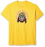 Zubaz Men's Officially Licensed WWE Randy Savage Tee with Pink Yellow Zebra Graphic, Yellow, X-Large