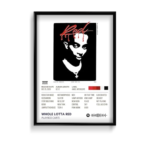 Image of Playboi Carti Music Poster 13x19 Inch Unframed | 300 GSM Matte Board Paper with Peel & Stick Tape Included | Rap Hip Hop Wall Art | Posters for Wall | Home Decor | Wall Decor Items | Room Decoration Items