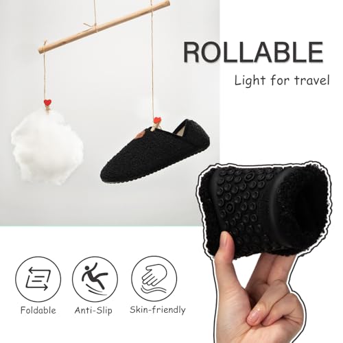 Image of ATHMILE House Slippers for Women Men Indoor Barefoot House Shoes Soft Socks | Furry Slip on Cozy Comfy Flexible Machine Washable Home Bedroom Travel Hospital Yoga Gifts for Mom Grandma