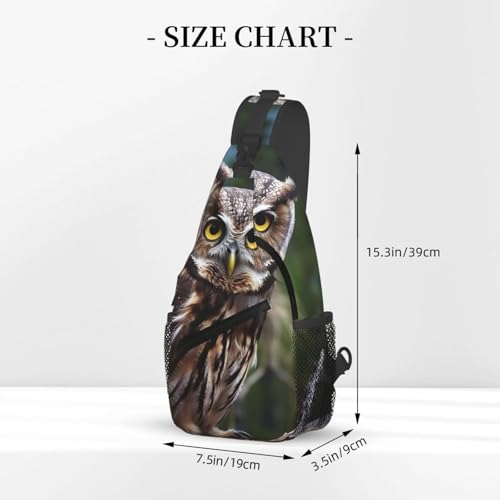 Bolso cruzado Wild Owl Birds para hombre y mujer miniatura 3