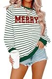 Parfaitement assorti : le chemisier à rayures graphiques de Noël se marie sans effort avec des jeans, des leggings ou des jupes pour un ensemble de vacances chic ; superposez-le avec une veste en jean ou une écharpe festive pour plus de chaleur, ou habillez-le avec des baskets pour un look décontracté