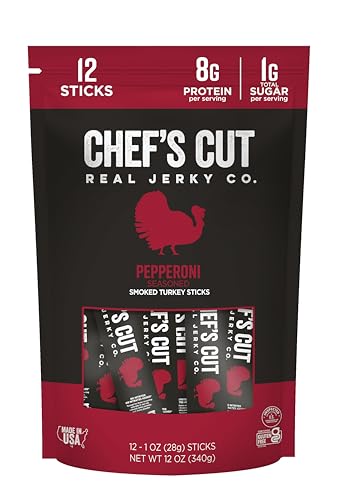 Chef’s Cut Real Turkey Jerky | Smoked Turkey Meat Sticks
