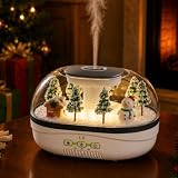 Snow Village Raindrop Diffuser, Essential Oil Diffuser with Mist Humidifier