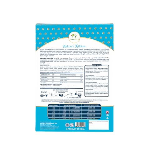 Pawfect Nature's kitchen Freeze Dried Dog Food Fish Pack of 2 (250X2=500g) – Image 4