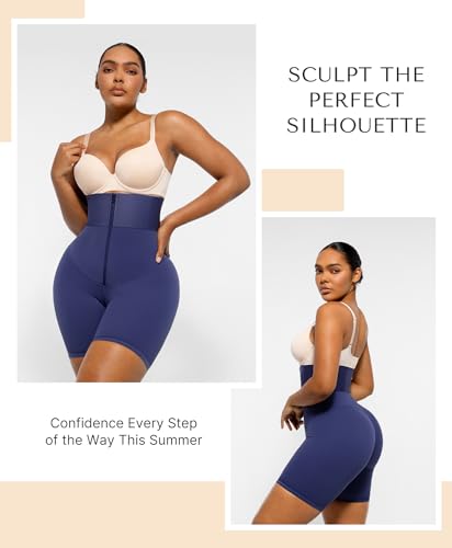 Image of SHAPELLX Women High Waist Leggings Tummy Control ElasticFuse Waistband Shaping Leggings Waist Trainer Yoga Pants