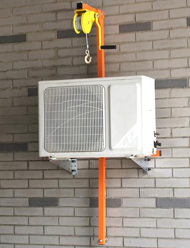 Manuelle Winde für die Installation von Klimaanlagen, 150 kg Kapazität, 25 m Reichweite, tragbares HVAC-Hebewerkzeug, einfache Einrichtung der Klimaanlage, effiziente Heb