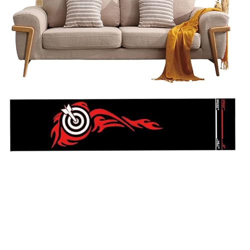 Tapis de fléchettes avec ligne de lancer en velours pour créer un espace loisirs convivial au bureau
