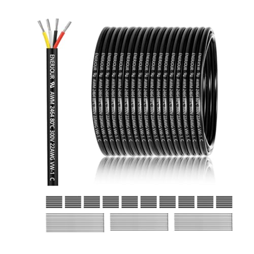 22 AWG 4-conductor electrical wire 150ft