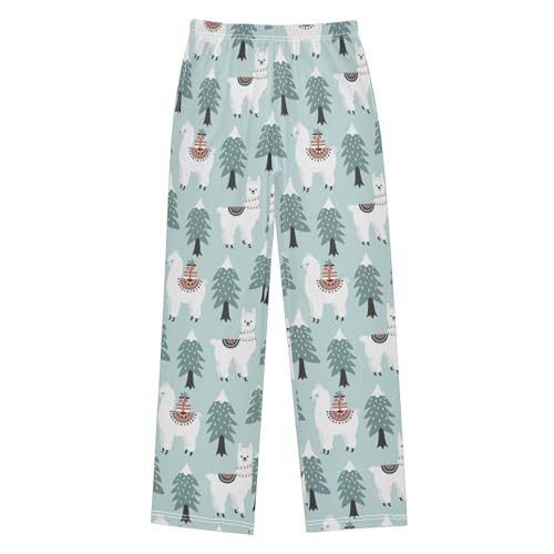 Boys' Pants Christmas Tree Boxes Long Bottoms Jogger Pants Elastic Waist Trousers with Pockets S-XL