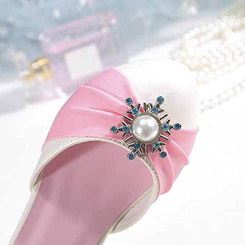 Girls Sandals Anti Slip Closed Toe Crystal Princess Shoes Wedding Flower Girl Shoes Party Prom Beach Kid3