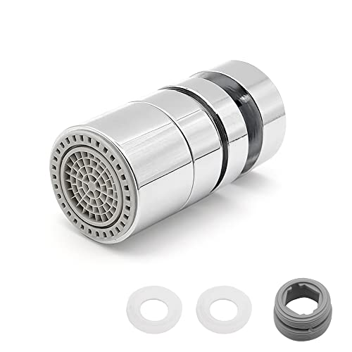 YDHfdc Giratorio Aireador Grifo Cocina 2 Modos Ajustable Cabezal de Filtro Ahorro de Agua Grifo Pulverizador, para Cocina, Baño, Fregadero Accesorios (Plata) Cover