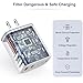 5 Port USB C Fast Charger Block, 40W Type C Wall Charging Plug, 3 USB C/2 USB A Multi Power Adapter Brick Cube Box for Apple iPhone 17 Pro Max/17 Air/16 Pro Max/16 Pro/15 Plus/15/14/13 Pro/12 Mini/11