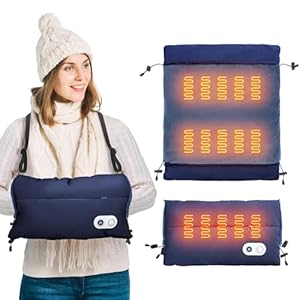 Hand Warmers Rechargeable with 10000mAh Power Bank, Portable Graphene Heated Electric Hand Warmer Pouch, 5 Level Adjustable Temperature for Women, Men, Kids, Hunting, Camping & Xmas Gifts