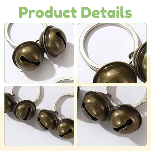 3 Stück Glocken,Laute Katzen Dog Glocke,Haustier Bells,Glöckchen,Kleine Glocke Halsband Anhänger,Hundeglocke Jagd,Hundeglocken Tracker Anti Verlust,Haustiere Laut Schellen,Basteln Katzenglocke