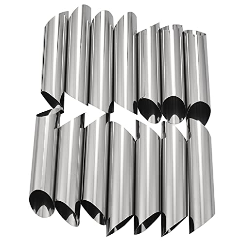 Pasuihcay Set of 14 430 Stainless Steel Tubes Cannoli Pastry Forms -5 Inch