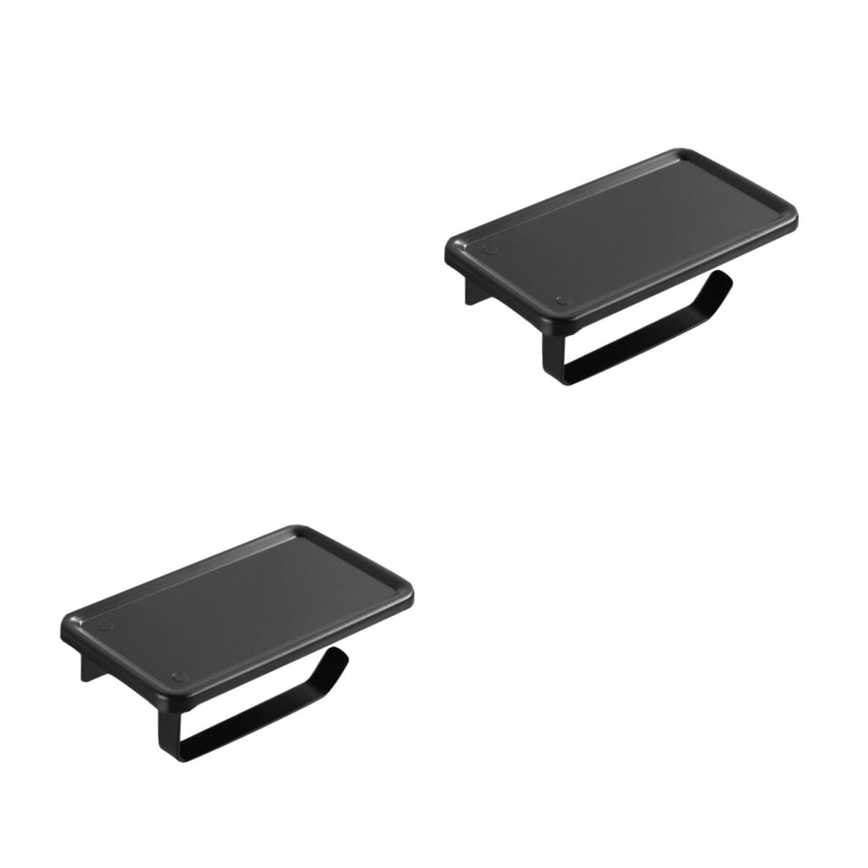 Operitacx 2 Piezas De Rollo Portarrollos sin Perforaciones Soporte de Papel higiénico con Almacenamiento Soporte de Papel higiénico en pie Sujetador de Papel Porta pañuelos