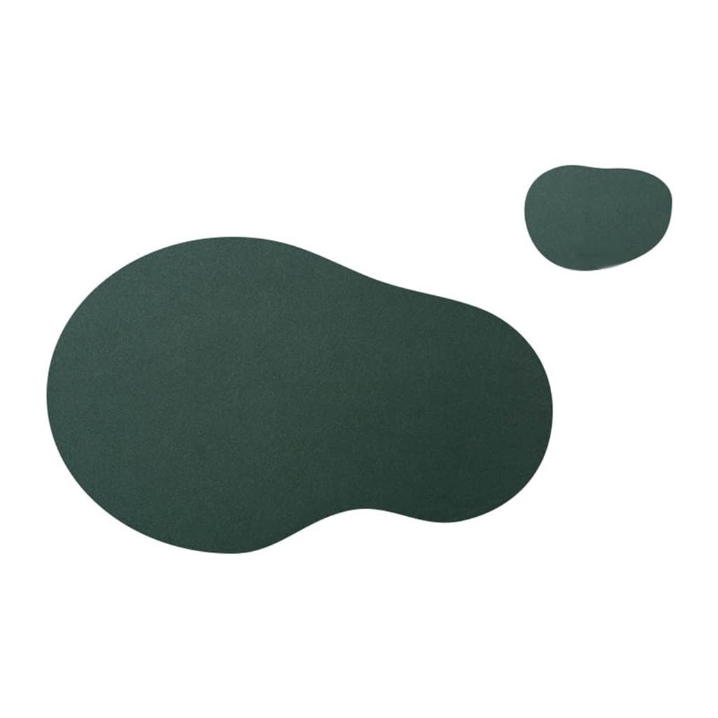 IANSHFKN 4 Pcs Irregular Shape Placemat Coasters Cookware Leather Place Mats Heat Insulation Dinner Table Kitchen