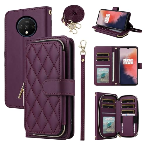 Furiet Argyle Wallet Case for OnePlus 7T...