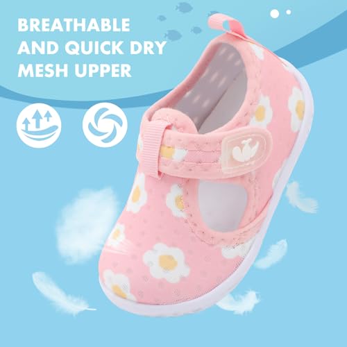 Image of FEETCITY Baby Boys Girls Water Sport Shoes Barefoot Kids Aqua Socks Quick-Dry Beach Swim Pool Shoes