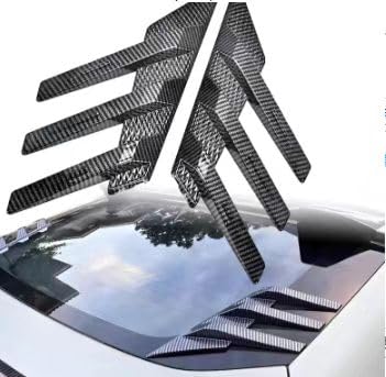 2 Pièces Ailerons Latéraux de Lunette Arrière pour Opel Corsa 2000-2024, ABS Spoiler Latéral Décoration Extérieure Style Sport